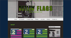 Desktop Screenshot of outlawflags.com