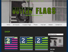 Tablet Screenshot of outlawflags.com